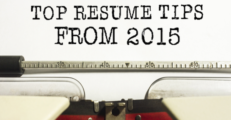 Our Top Resume Tips from 2015